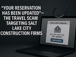"Your Reservation Has Been Updated" – The Travel Scam Targeting Salt Lake City Construction Firms