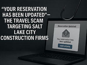 "Your Reservation Has Been Updated" – The Travel Scam Targeting Salt Lake City Construction Firms